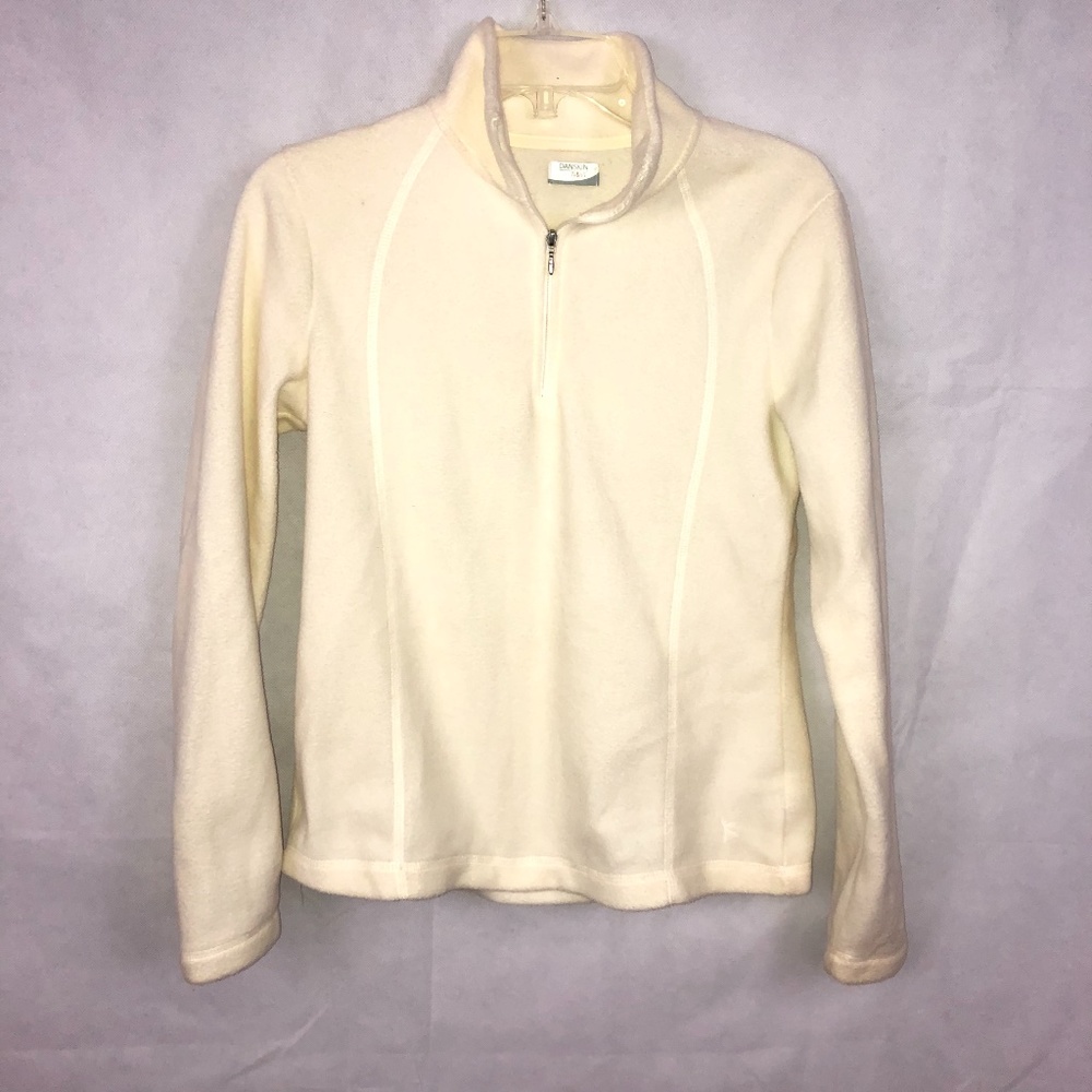 Danskin Cream Soft Quarterzip Jacket Size S